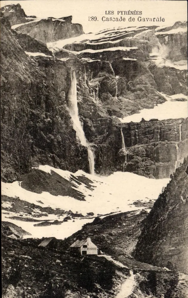 Os Pirineus — Cachoeira de Gavaranie — Editor Clot-Les-Grands - Frente