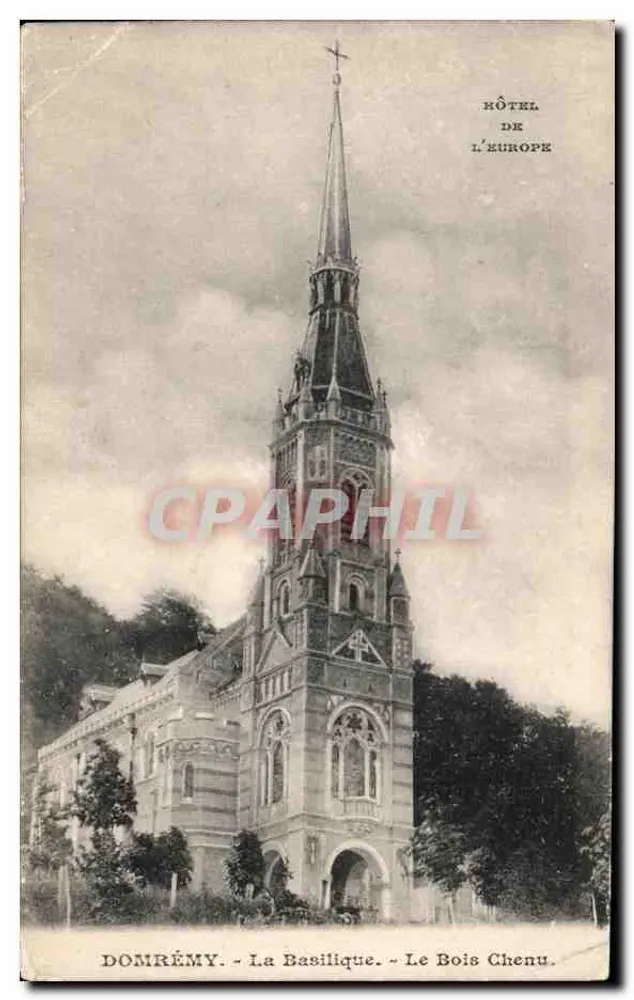 Domrémy - A Basílica - O Bosque Chenu — Hôtel de l'Europe - Frente