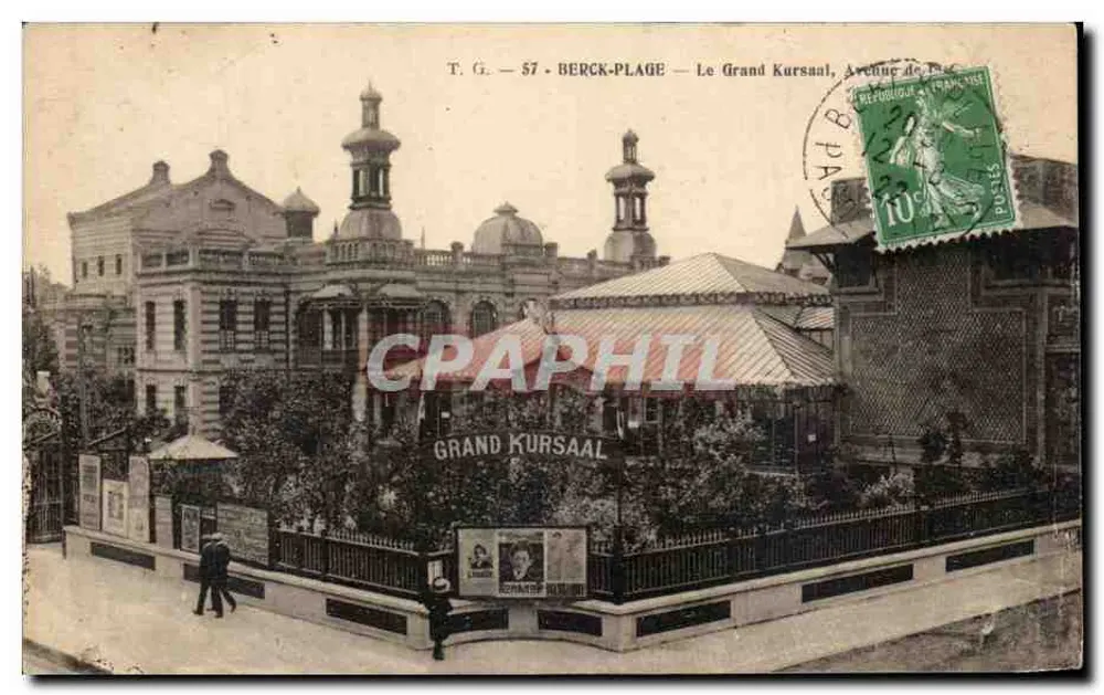 Berck-Plage — O Grande Kursaal, Avenida de Paris — T.G. n°57 - Frente
