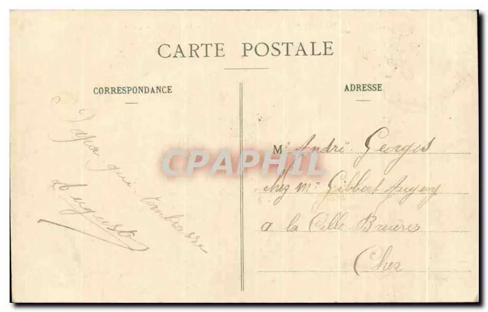 Dijon - Quartier Delaborde (8e Escadron du Train) - L. V., édit. - Verso