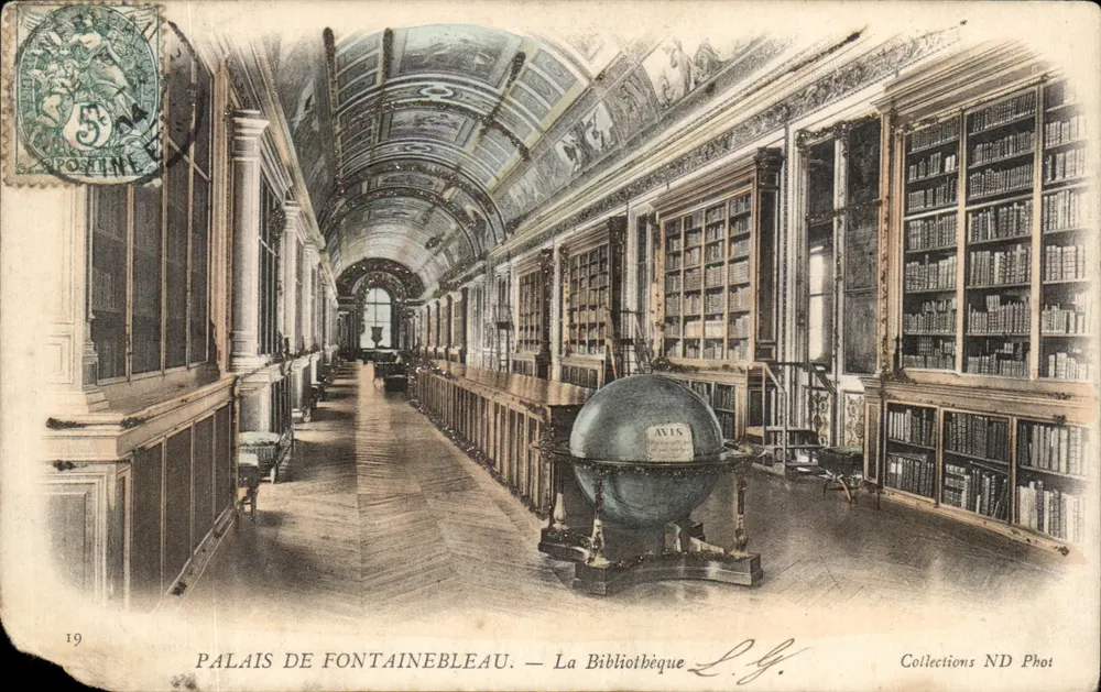 Palais de Fontainebleau — La Bibliothèque — Collections ND Phot - Anverso
