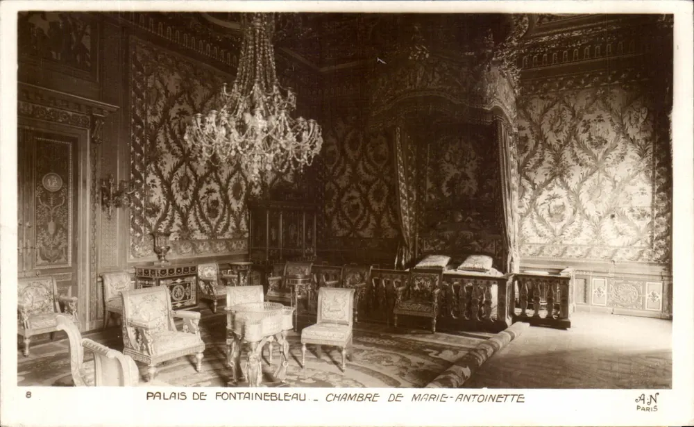 Palast von Fontainebleau — Zimmer von Marie-Antoinette — A.N. Paris - Vorderseite