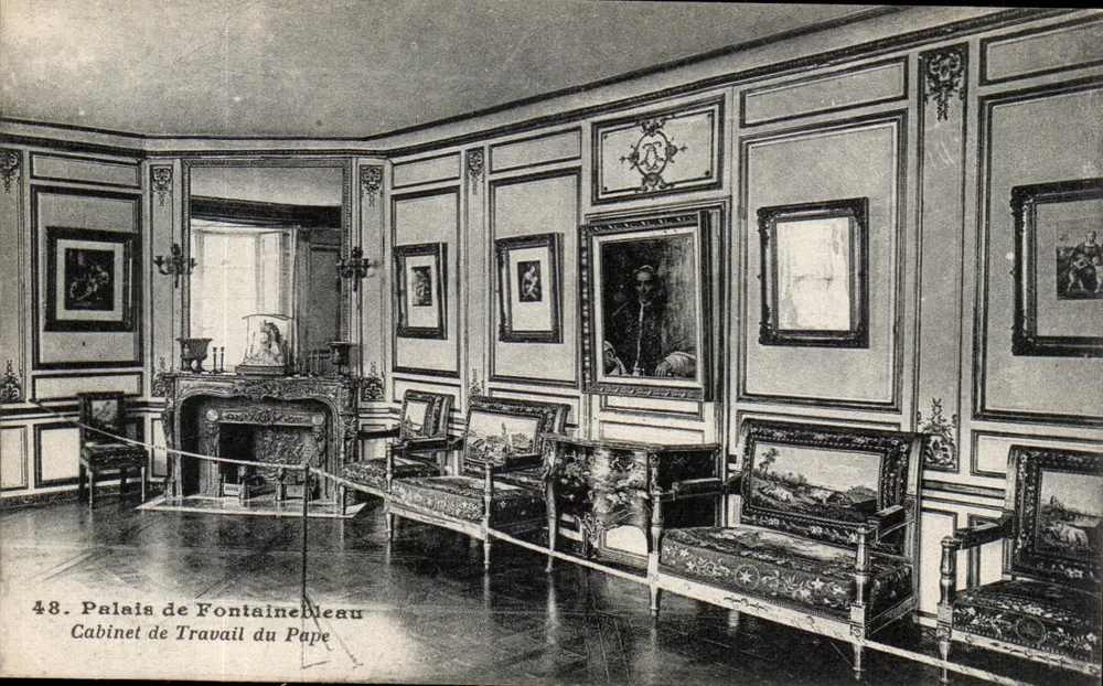 Palast von Fontainebleau — Studierzimmer des Papstes — n°48 - Vorderseite