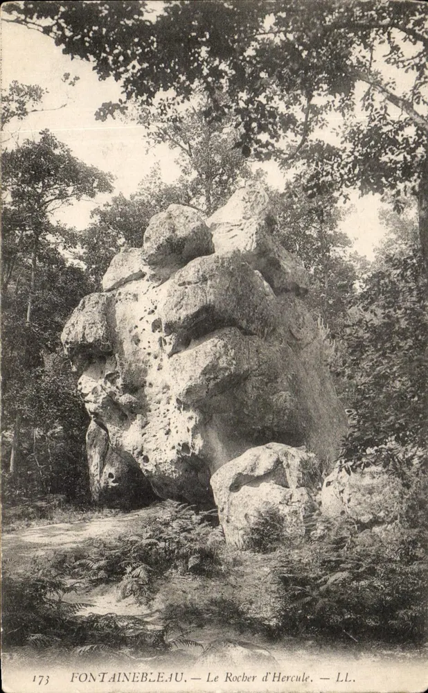 Fontainebleau — O Rocho de Hércules — LL. n° 173 - Frente