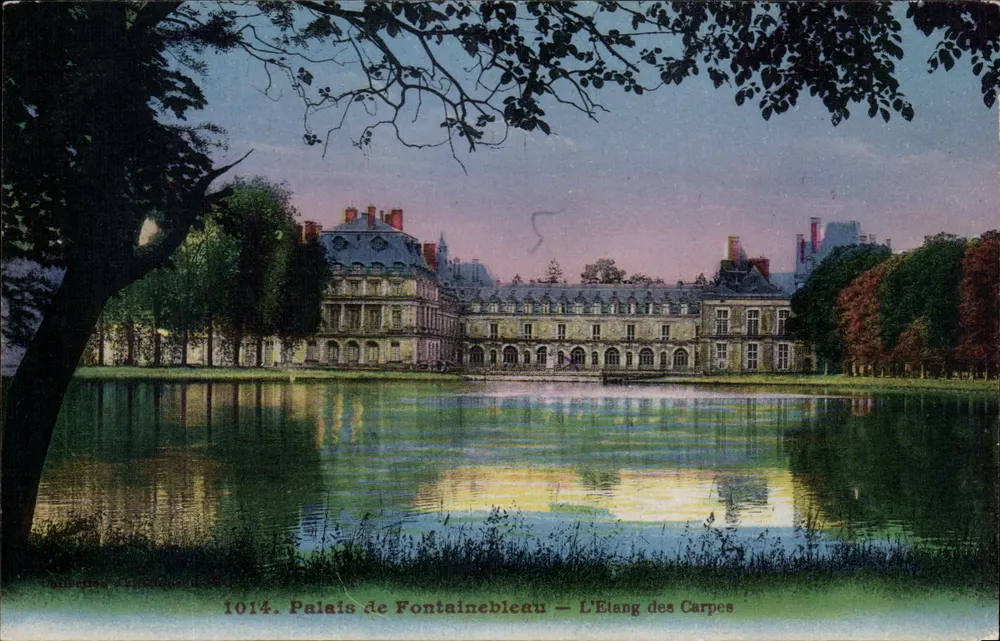 Schloss Fontainebleau — Der Karpfenteich — Sammlung Critique n°1014 - Vorderseite