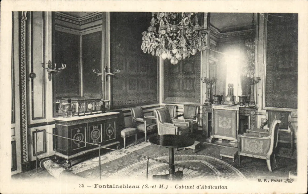 Fontainebleau (S.-et-M.) — Sala de Renúncia — B. F., Paris - Frente