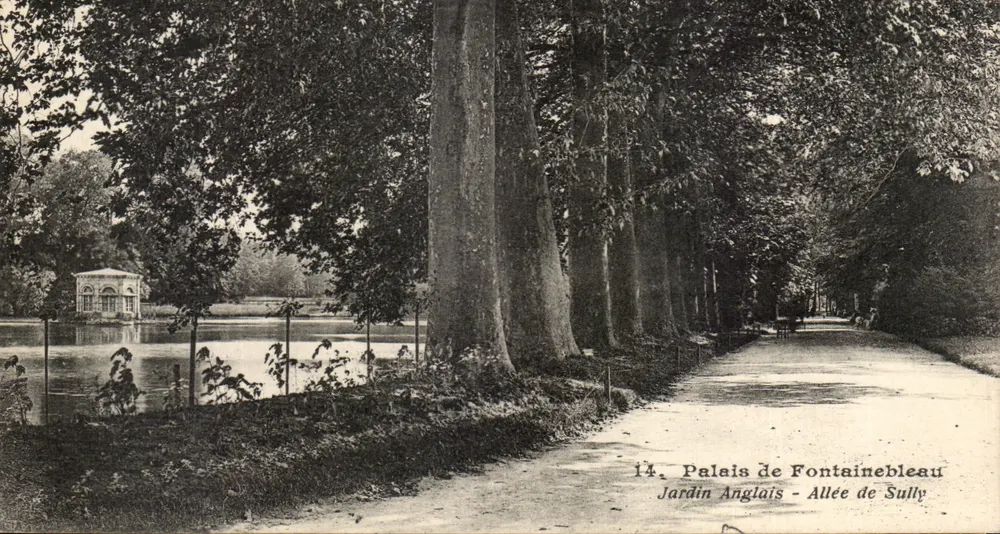 Englisches Garten — Allee von Sully — Schloss Fontainebleau — Nr. 14 - Vorderseite