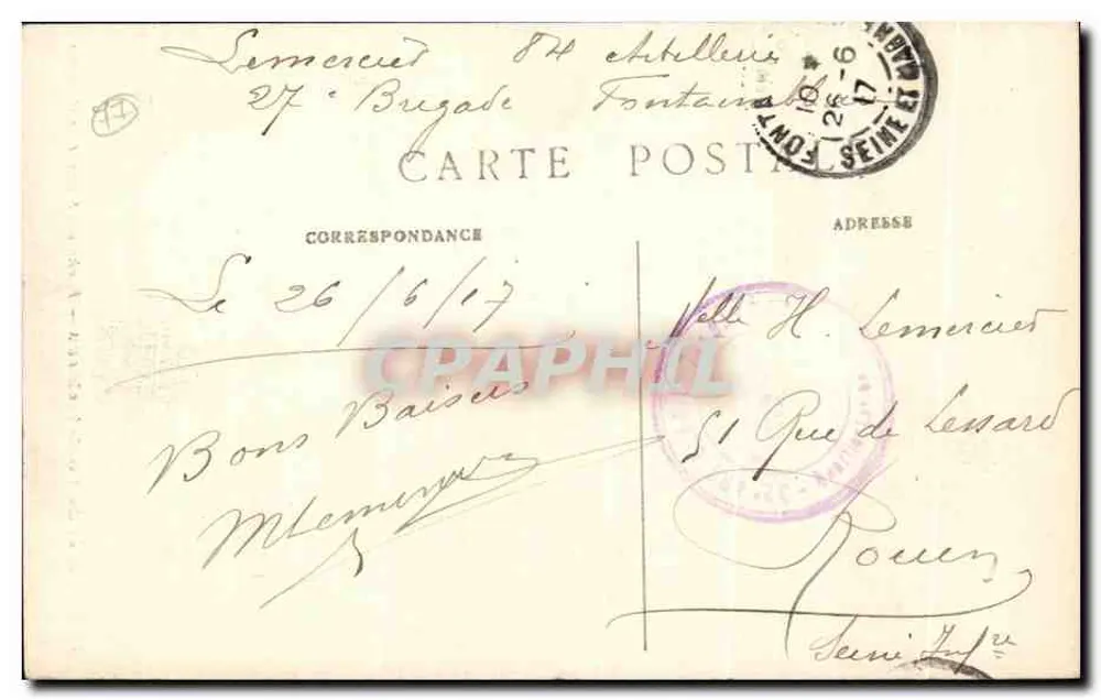 Forêt de Fontainebleau — Roche du Singe (Mont-Aigu) - Rückseite