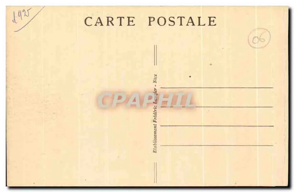 Nice — Le Quai des États-Unis, Ansicht vom Ponchettes — FL. n°110 - Rückseite