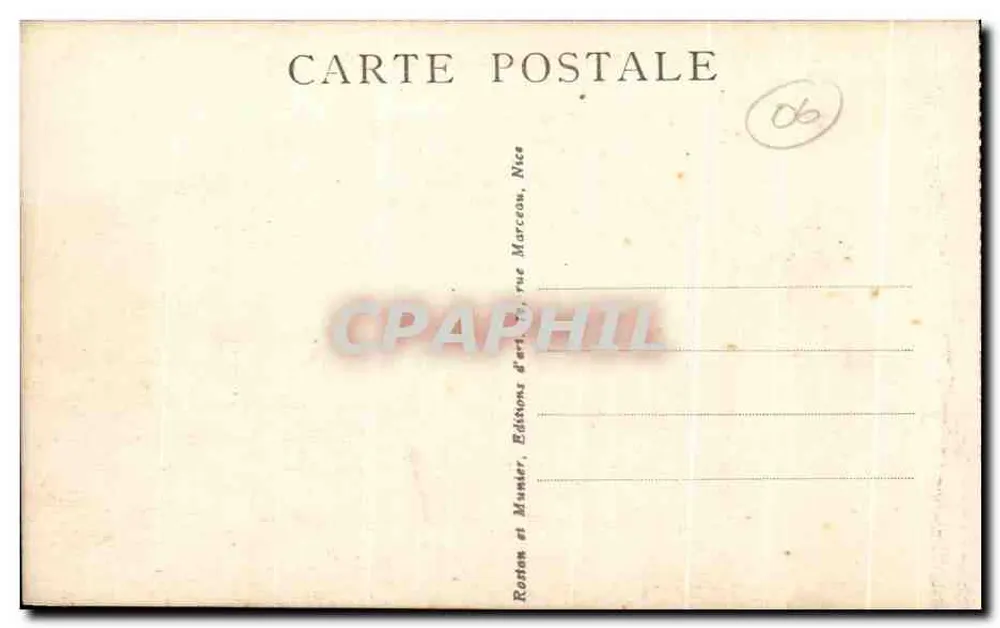 Nice — Le Jardin Albert Ier und das Casino Municipal — RM - Rückseite