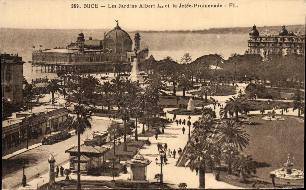 Nice — Les Jardins Albert Ier et la Jetée-Préoménade — FL. — n°259 - Vorderseite