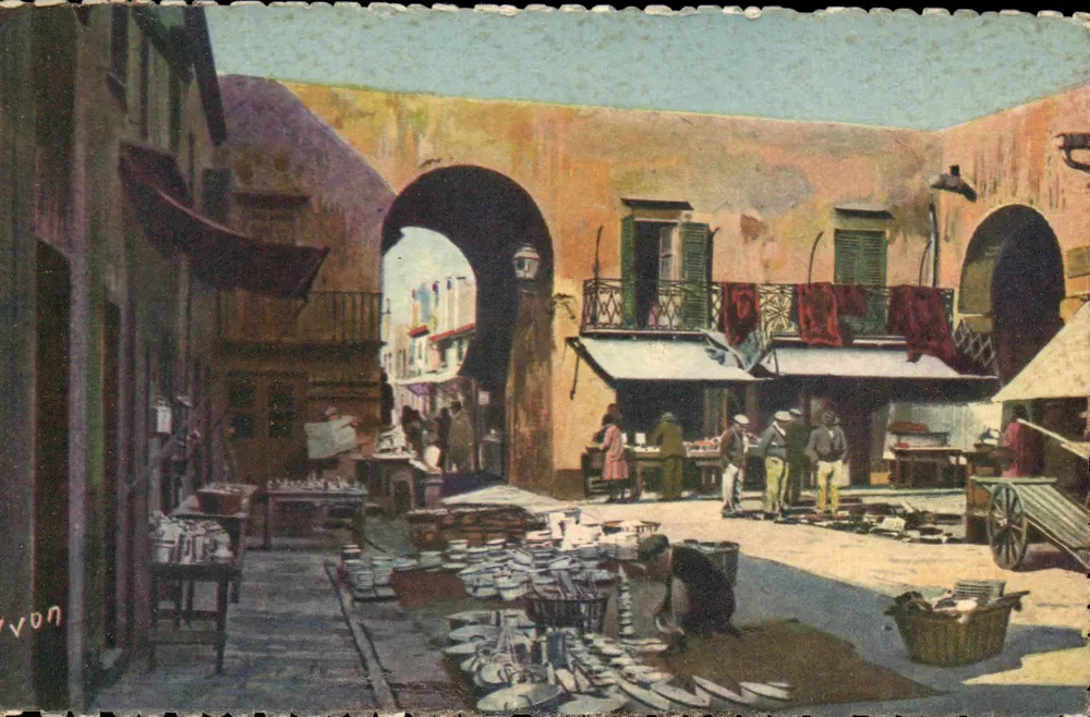 Nice (Alpes-Maritimes) — Ein Eckchen des Alten Marktes — Les Éditions d'Art Yvyn, Paris - Vorderseite