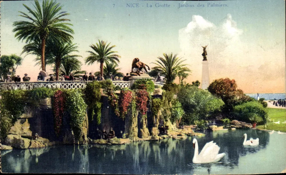 NICE - Die Höhle - Jardins des Palmiers — Verlag: '7 — NICE - La Grotte - Jardins des Palmiers.' - Vorderseite