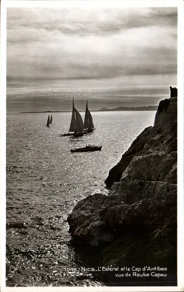Der Estérel und der Cap d'Antibes von Rauba-Capeu gesehen — 1948 — Édition La Cigogne, Nice - Vorderseite