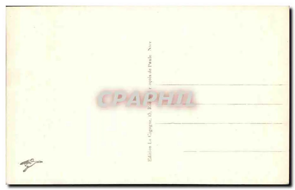 Der Estérel und der Cap d'Antibes von Rauba-Capeu gesehen — 1948 — Édition La Cigogne, Nice - Rückseite