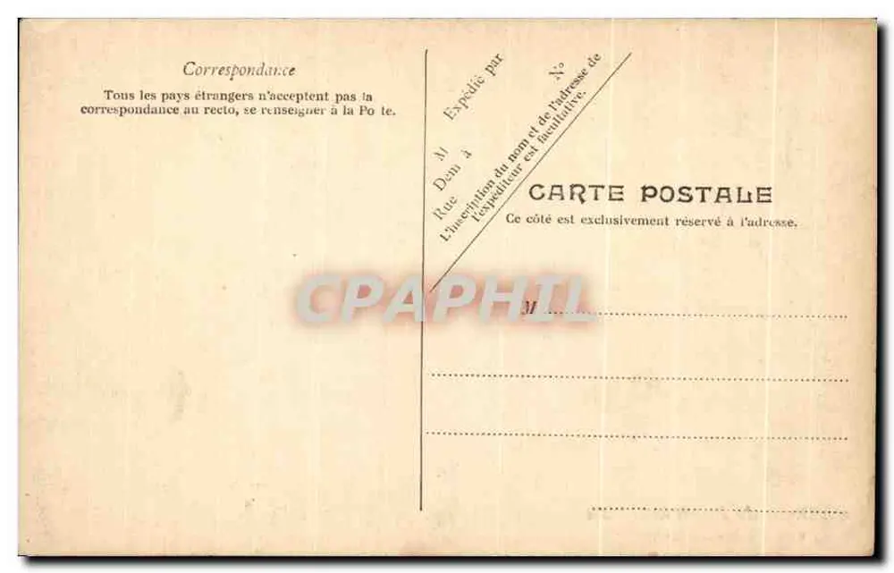Château de Fontainebleau — Cabinet de l'Abdication — unbekannter Verleger, Seriennummer 3323 - Rückseite