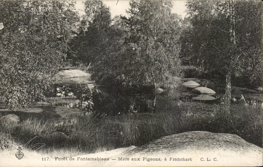 Wald von Fontainebleau — Mare aux Pigeons, bei Franchart — C.L.C. n°117 - Vorderseite