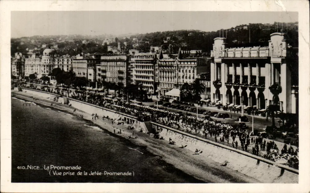 Nice - A Promenade — Vista tirada da Ponte-Promenade — Edições d'Art Munier, n°410 - Frente