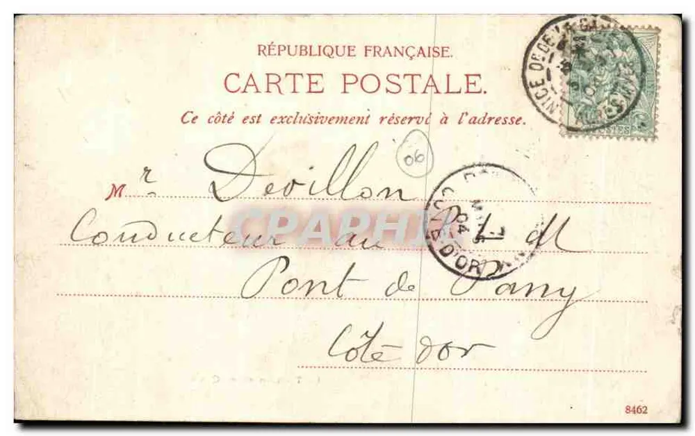 Nice — A Terrasse e os Quais — D. T. C., L. n° 24767 - Verso