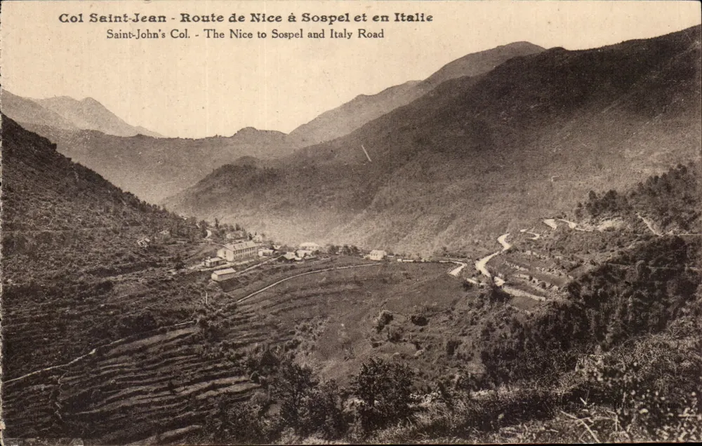 Pass Saint-Jean — Route von Nice nach Sospel und Italien — Établissement de Photographie Culeta, Nice - Vorderseite