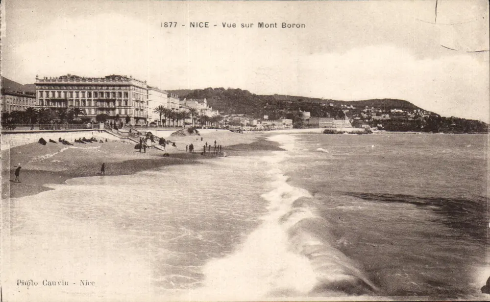 Nice - Vista sobre Mont Boron — 1877 — Piagolo Cauvin - Nice - Frente
