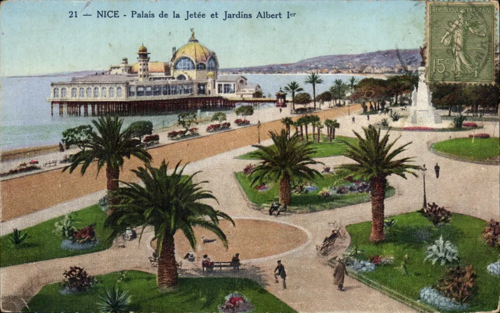 Nice - Palácio da Jetée e Jardins Albert Ier — Edição Biletta, N°21 - Frente