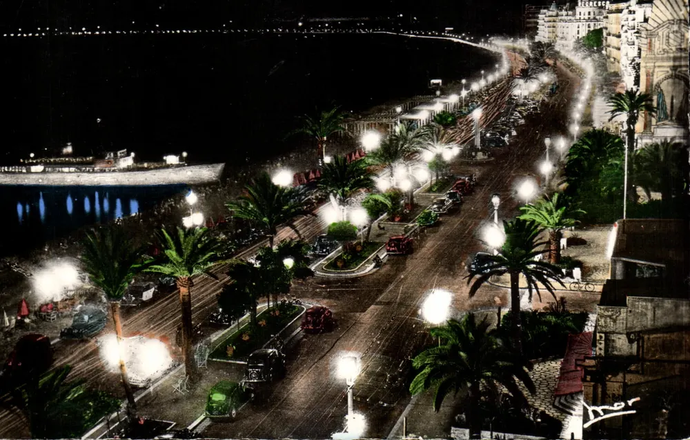 Die Promenade des Anglais — Nacht — Editions M.A.I.R. - N° 4 - Vorderseite