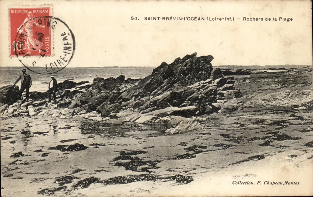 Saint-Brevin-l'Océan (Loire-Inf.) — Rochers de la Plage — Sammlung F. Chapeau, Nantes - Vorderseite