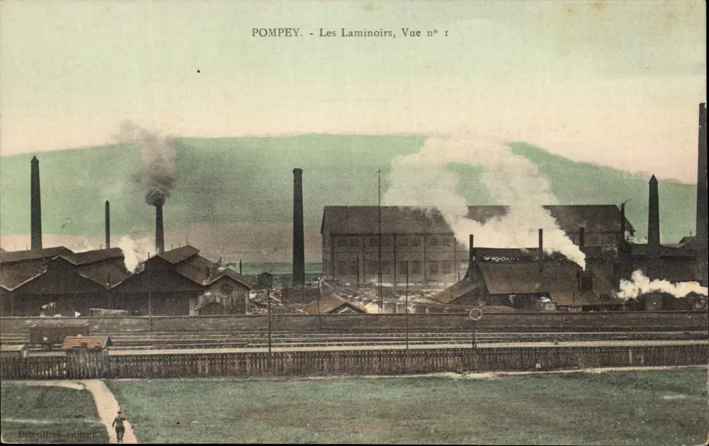 Pompey - I Laminoi, Vista n. I — Editore Dettvillers - Recto