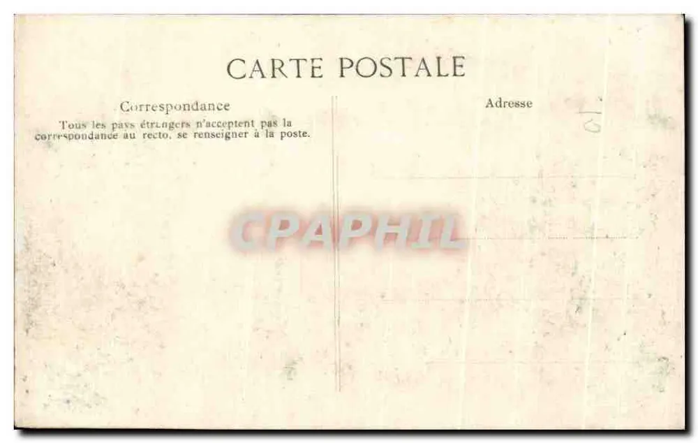 Überschwemmung der Seine — Paris — unbekannter Verlag - Rückseite