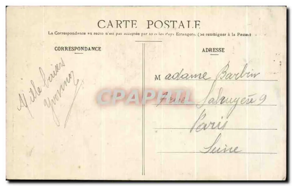 Crianças de Sablais — Les Sables-d'Olonne — Lucien Amiaud, N° 2428 - Verso