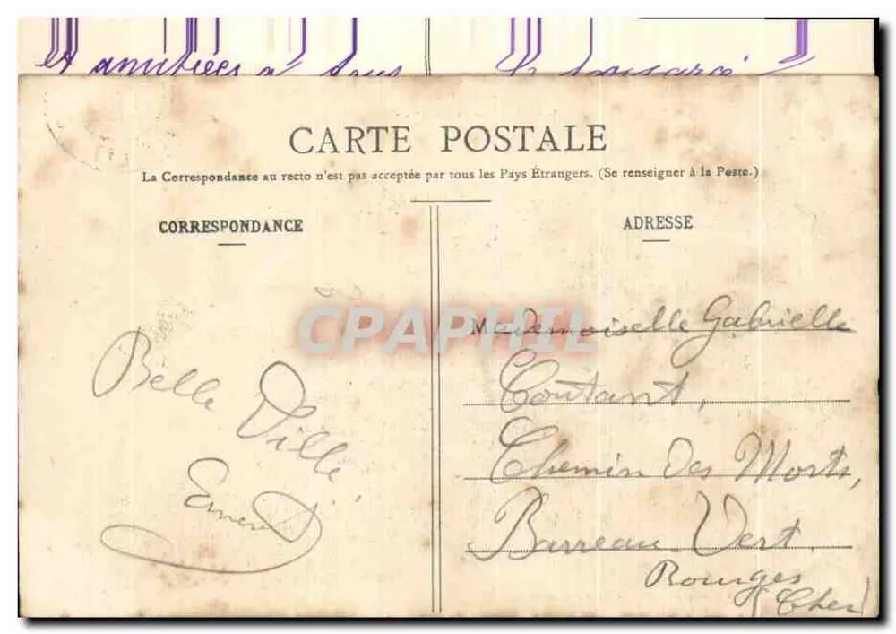 Poulson (Sul) - Vista panorâmica - Editor: A. R. L. & Cie, n° 27 - Verso