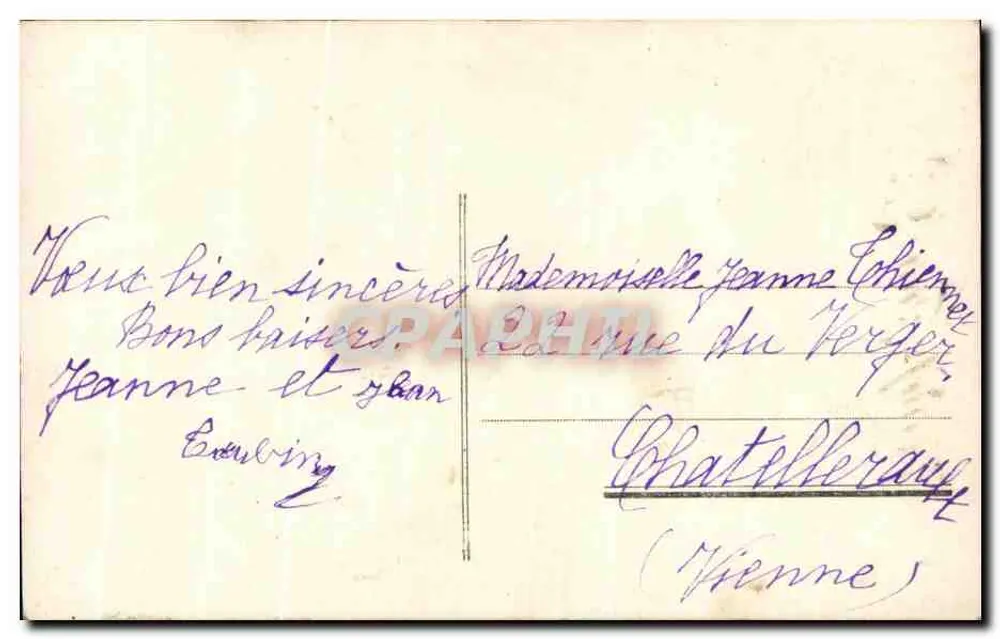 Junge Frau mit Blumenstrauß — Frohes Neues Jahr — Anonymer Verlag, n° 534 - Rückseite