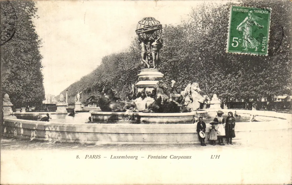PARIS - Luxembourg - Fontaine Carpeaux — L'H - Vorderseite