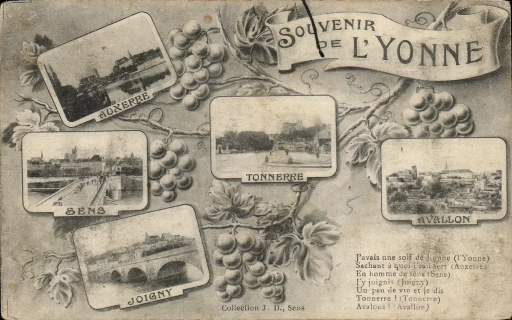 Erinnerung an die Yonne — Sammlung J. D., Sens - Vorderseite