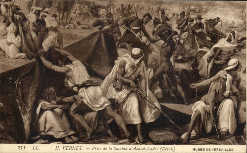Eroberung der Smalah von Abd-el-Kader — Detail — H. Vernet, Musée de Versailles, Nr. 271 LL - Vorderseite