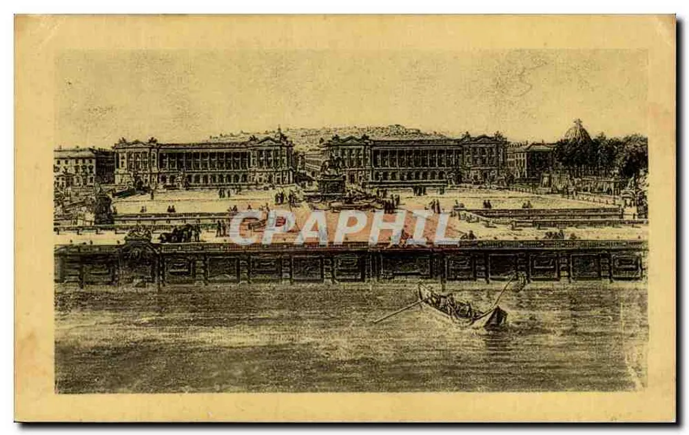 Place Louis XV — nach einer Gouache von Pérignon — Verlag Nathan, Serie 2e, Nr. 13 - Vorderseite