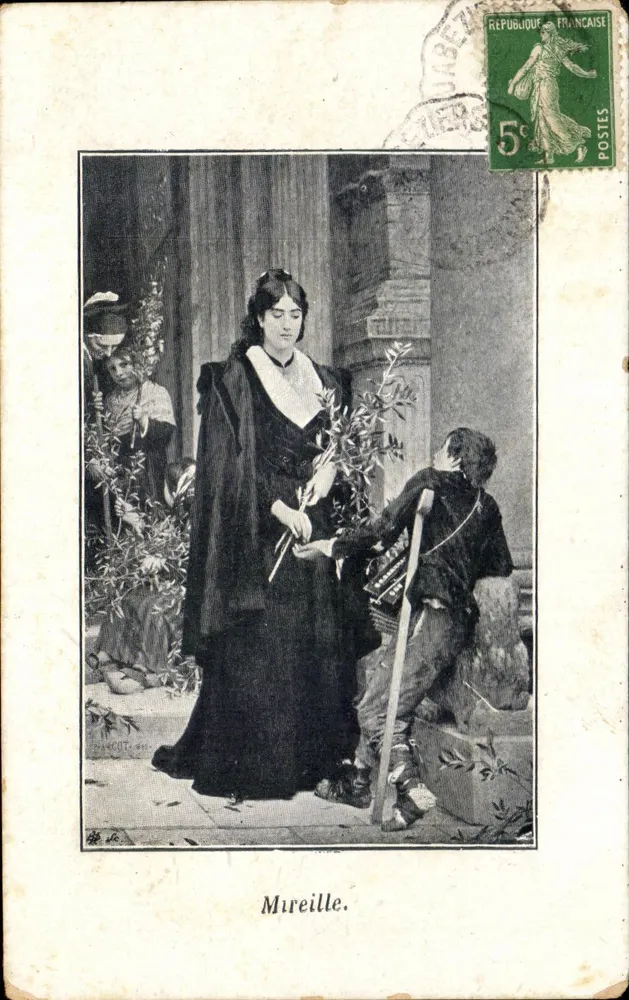 Mireille — Szene aus dem Stück von Maurice Maeterlinck — Verlag Mireille COT, Nr. 66 - Vorderseite