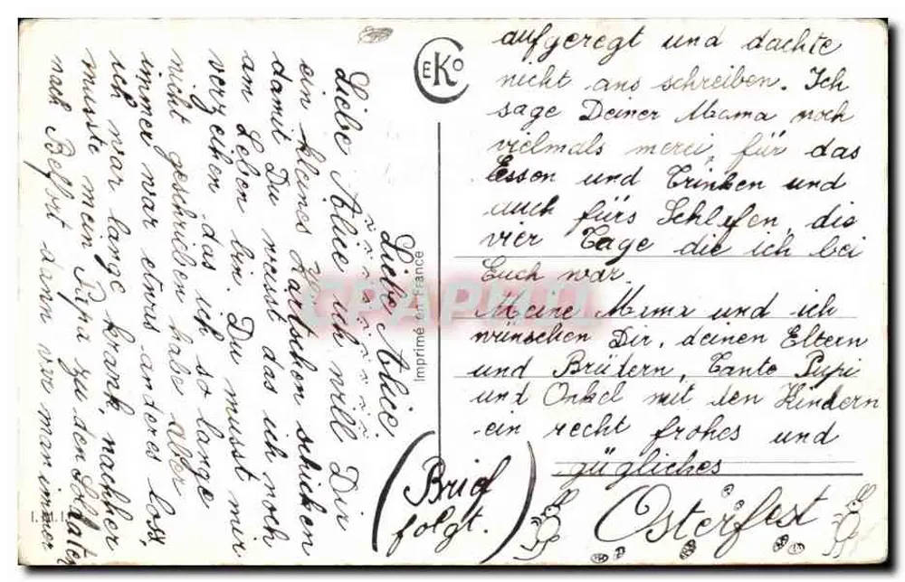 Eine süße Erinnerung von Haut Mauco — Serie 202 — Verlag nicht sichtbar - Rückseite