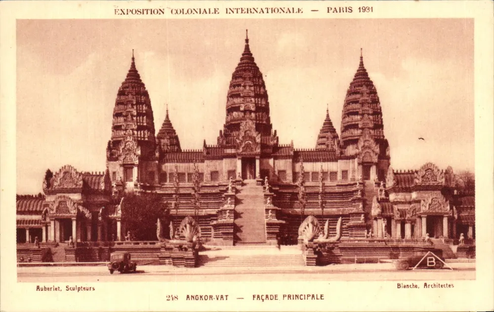 Angkor-Vat — Hauptfassade — Internationale Kolonialausstellung — Paris 1931 - Vorderseite