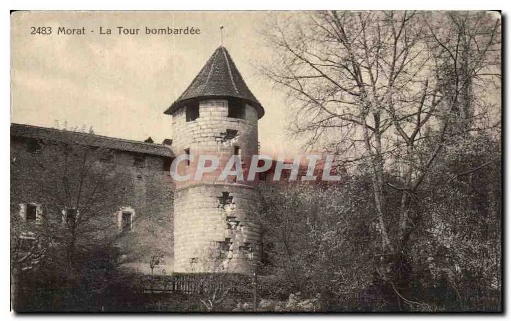 Morat - A Torre Bombardeada — editor Prototype Co., Neuchâtel - Frente