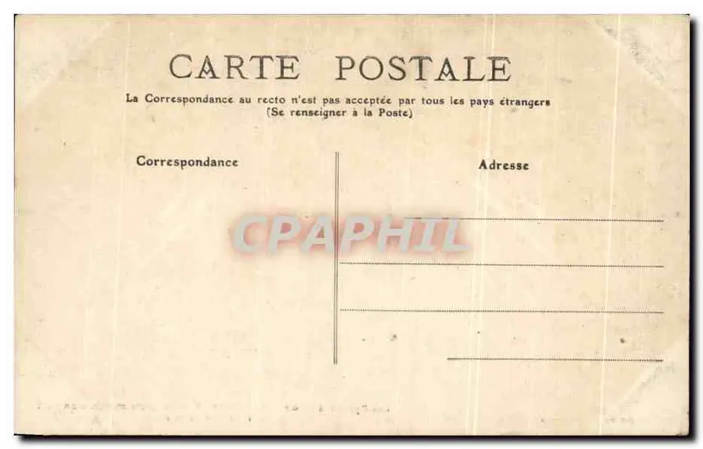 Cauterets — Visão geral e Mamelon Vert — editor Conget, Chauterets - Verso