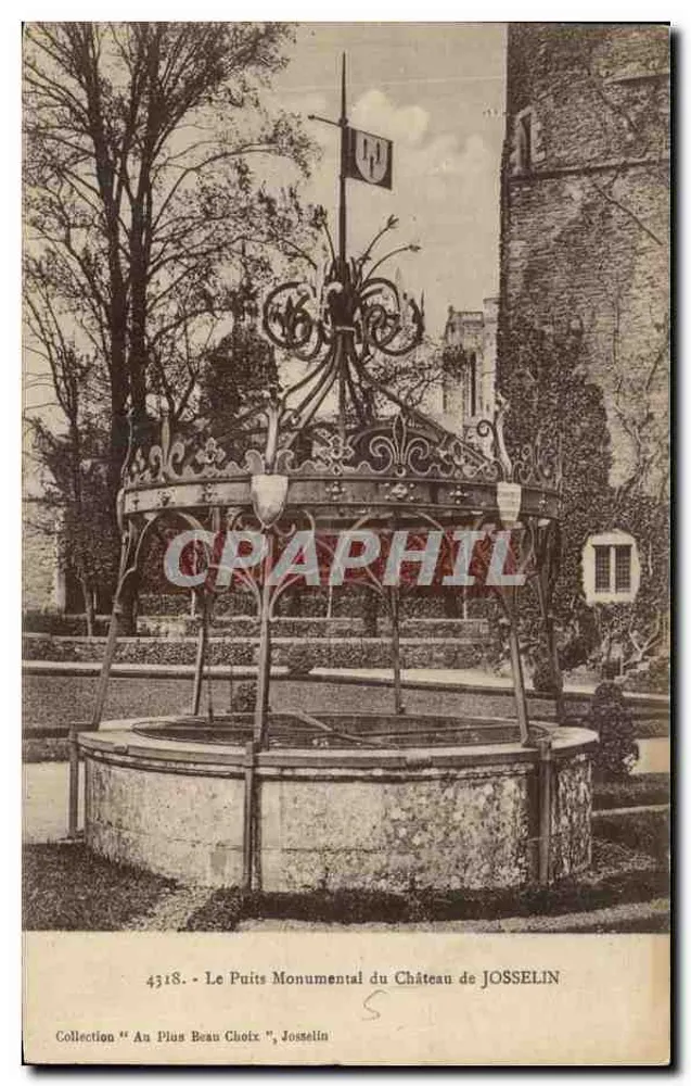 O Poço Monumental do Castelo de JOSSELIN — Coleção "An Plus Beau Choix", Josselin - Frente