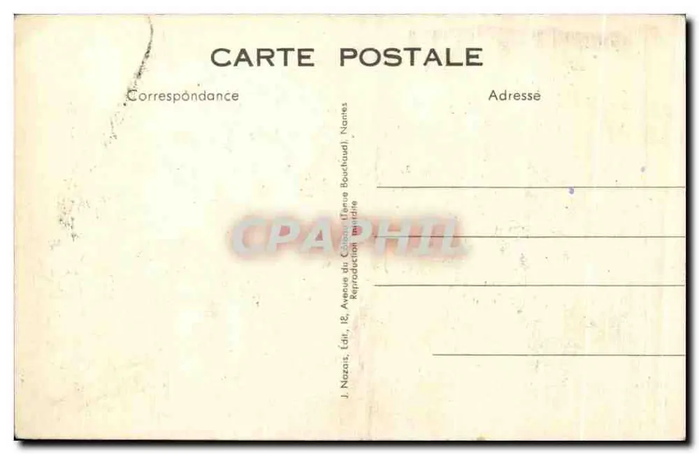 Scène comique dans une salle de bains — Le Patron d'Hôtel et le Client inondé — éditeur J. Nazais, n°32 - Achterkant