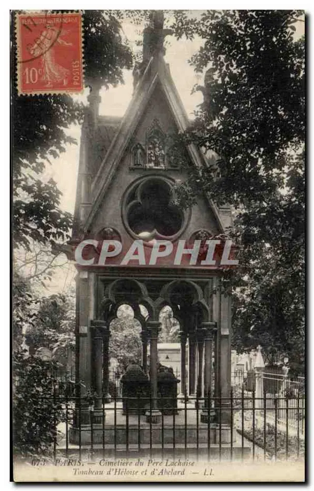 Paris — Friedhof Père Lachaise — Grab von Héloïse und Abélard — L.L. - Vorderseite