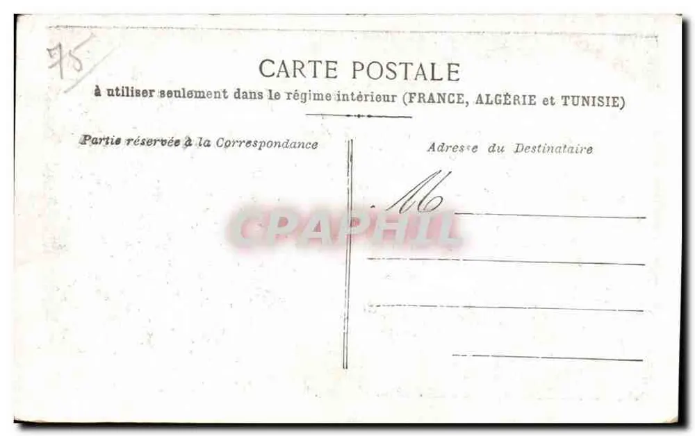 Estação Saint-Lazare — Paris — editor desconhecido, n° de série 24 - Verso