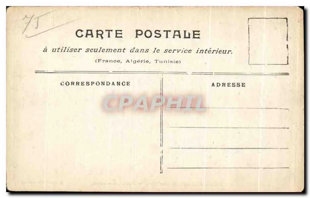 Paris überschwemmt (Januar 1910) — Pont Mirabeau — Sammlung Taride - Rückseite