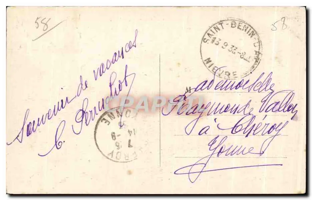 Saint-Benin-d'Azy — Vue générale — Itallion Marie - Verso