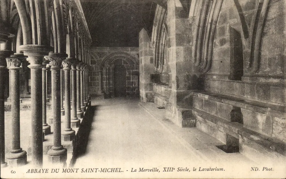 Abtei Mont-Saint-Michel — Die Wunder, 13. Jahrhundert, das Lavatorium — ND. Fot. - Vorderseite