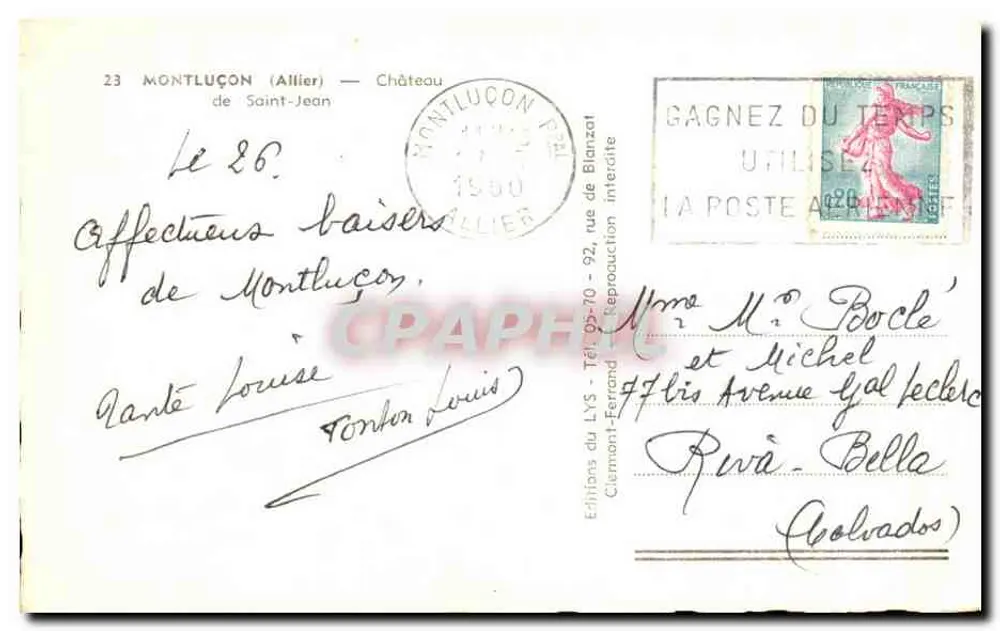 Castelo de Saint-Jean — Montluçon (Allier) — Éditions du LYS - Verso